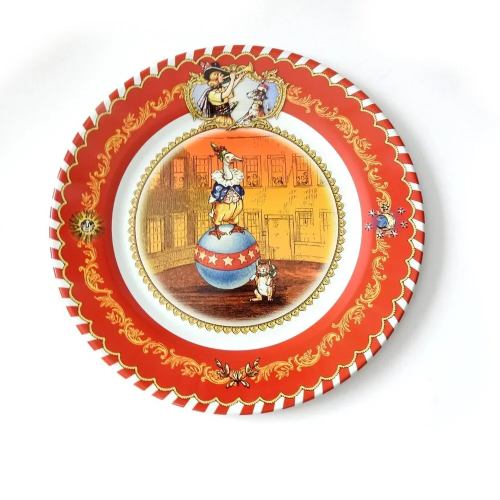 2006 Restoration Hardware Tin Plate Circus Goose Cat Like New